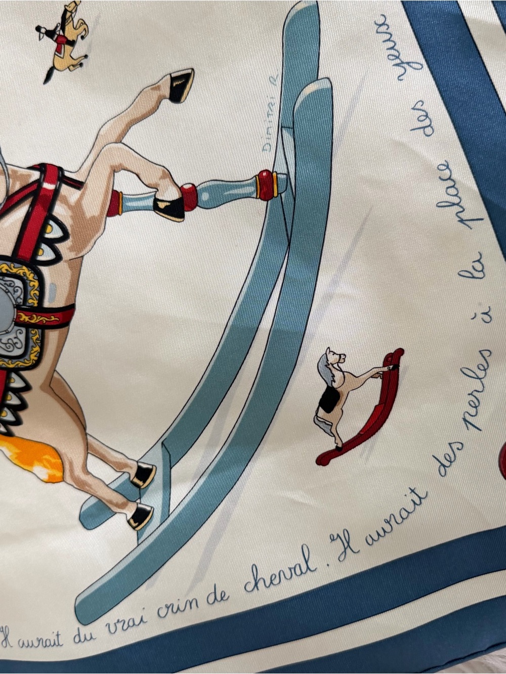 Hermes Raconte Moi Le Cheval Silk Scarf. - Picture 5 of 16